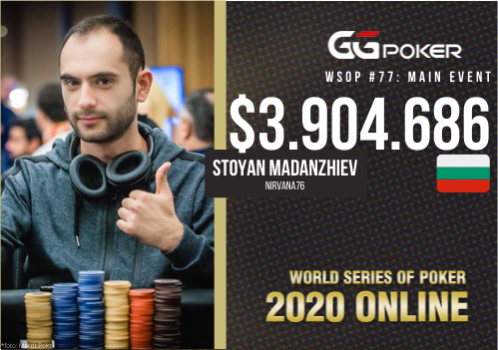 Interview with 2020 WSOP world poker champion Stoyan Madanzhiev