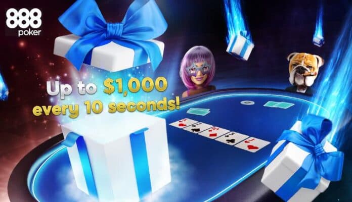 Turbo Gift Drops на 888poker\: выигрывай призы каждые 10 секунд\!