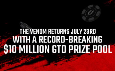 WPN network and ACR poker room announced the largest Venom with \$10 million GTD