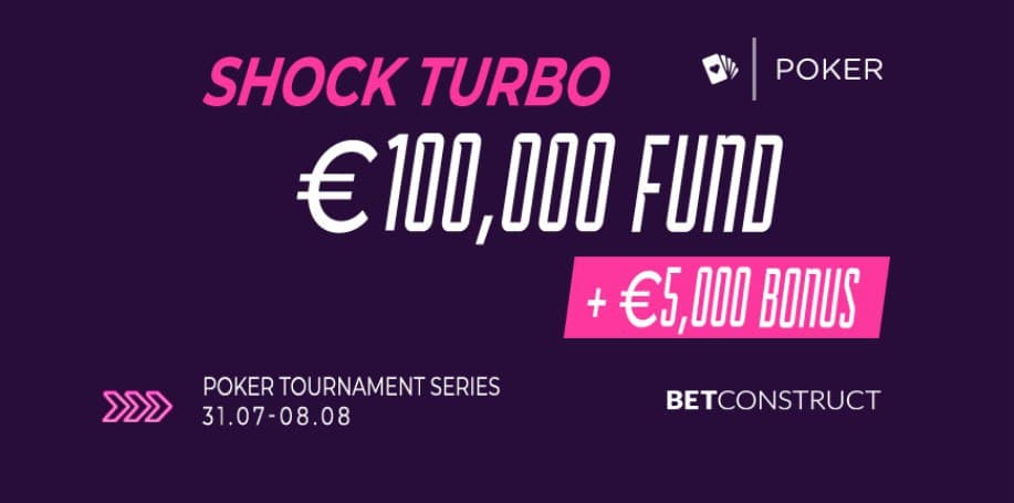 Shock Turbo Poker from Vbet with €100,000 GTD