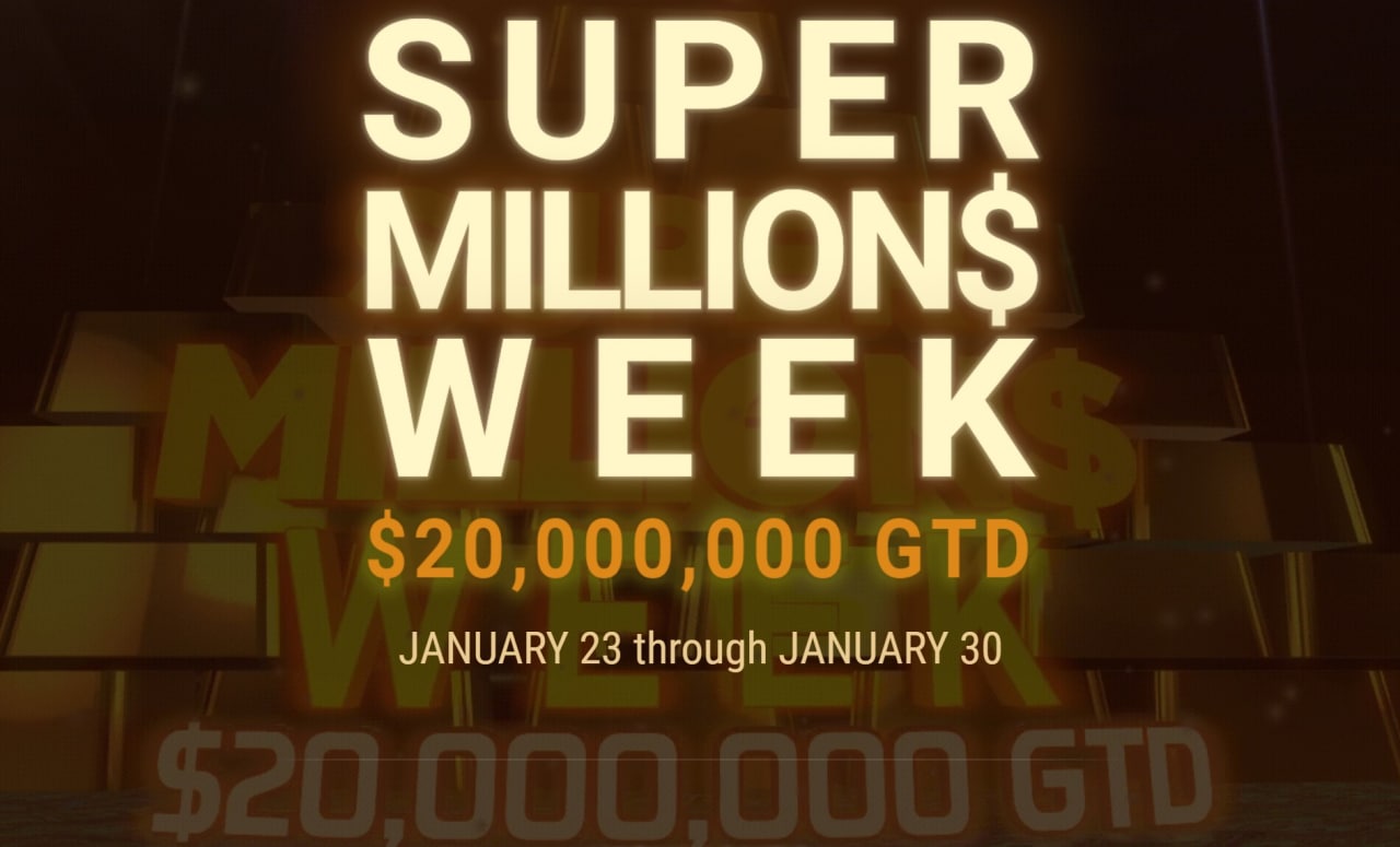 Super Million\$ Week c GTD \$20M на GGpoker
