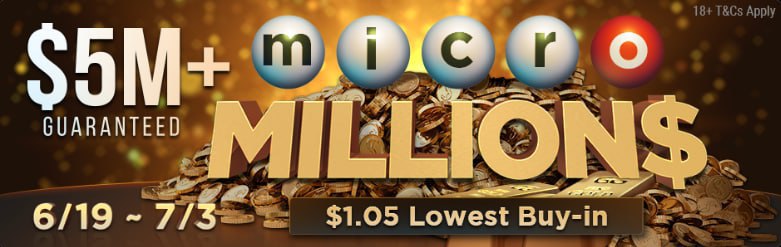 GGPoker microMILLION\$ with \$5M GTD