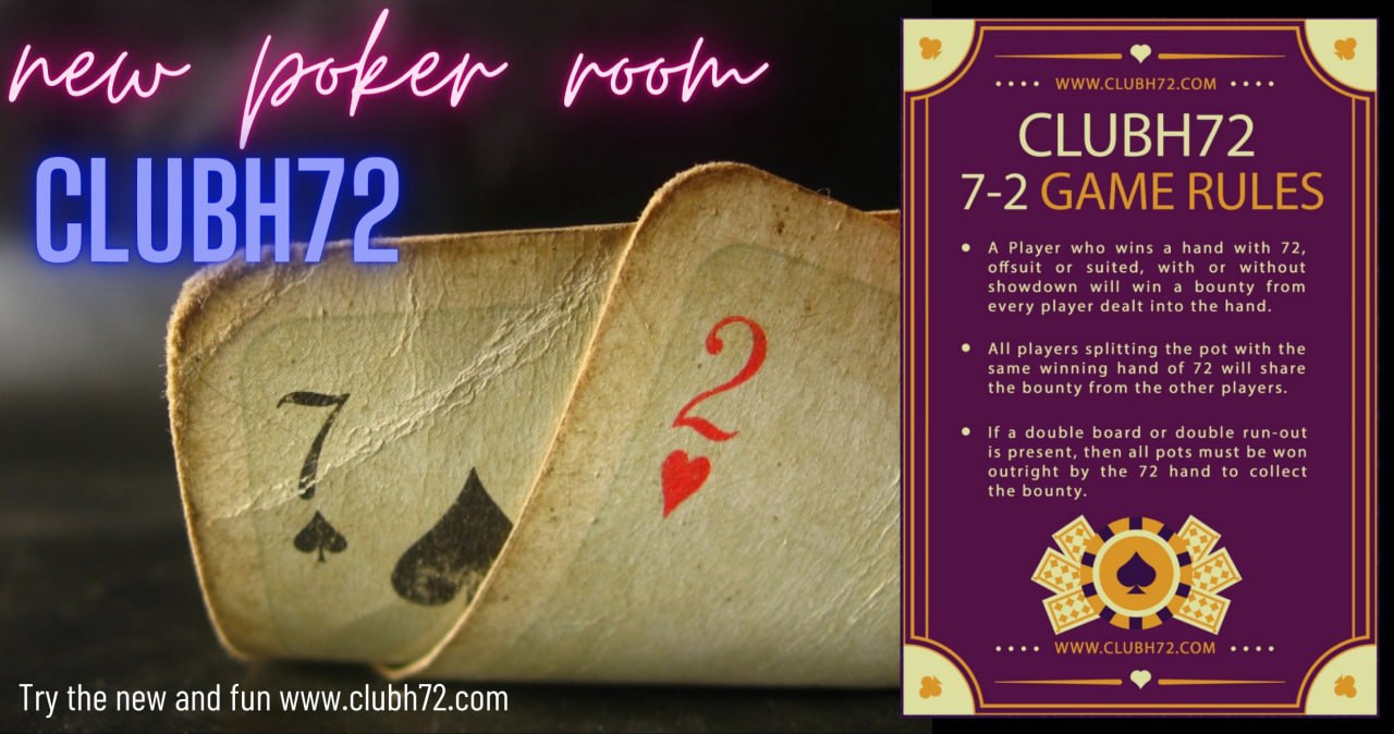 Clubh72 poker room\. What`s new\?